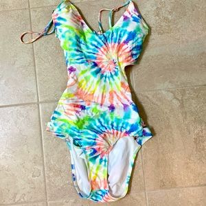 CALIFORNIA 1 Piece Tie Dye Swimsuit- Free Shipping